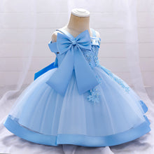 Load image into Gallery viewer, 70-100cm Girls Beaded Embroidery Off Shoulder Tulle Puffy Performance Dress
