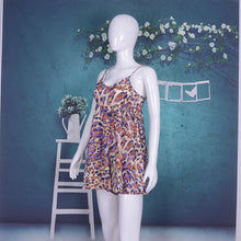 Load image into Gallery viewer, Spaghetti Strap Floral Tie Dye Beach Wear Playsuits
