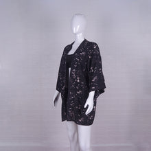 Load image into Gallery viewer, Printed Geometric Tie Dye Three Quarter Sleeve Loose Kimono Beachwear Bikini Cover Up
