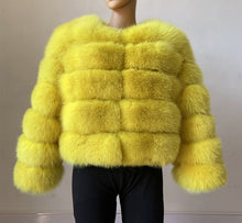 Load image into Gallery viewer, Lady Faux Fox Fur Short Coat
