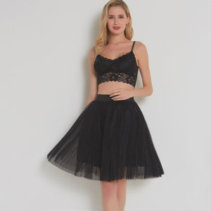 Princess Big Flare Puffy Tulle Skirt