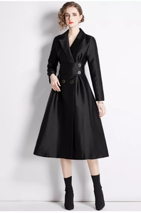 2022 Autumn New Design French Style Slim Elegant Midi Blazer Formal Dress