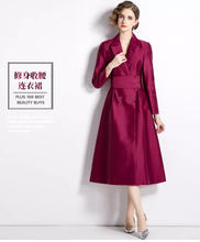 Load image into Gallery viewer, 2022 Autumn New Design French Style Slim Elegant Midi Blazer Formal Dress
