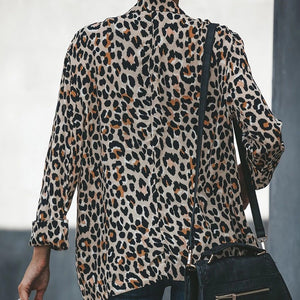 leopard print blazer