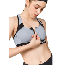 Load image into Gallery viewer, US/EU Size Stretch High Impact Yoga Bra Full Cover High Neck Fitness Women Sports Bra
