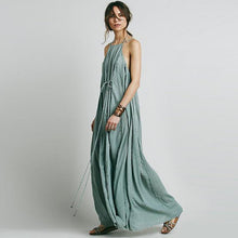 Load image into Gallery viewer, sleeveless sling sexy summer boho maxi dress
