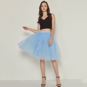 5 Layers Puffy Tutu Tulle Skirt