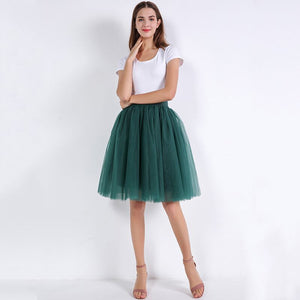 5 Layers Puffy Tutu Tulle Skirt