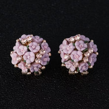 Load image into Gallery viewer, Fashion Big Tiny Flower Ball Stud Earrings
